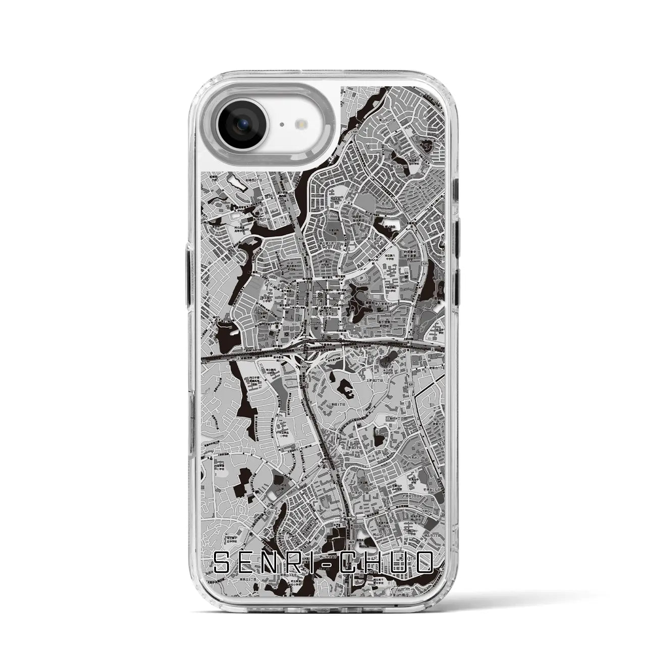 【千里中央(大阪府)】地図柄iPhoneケース(MagSafeタイプ)