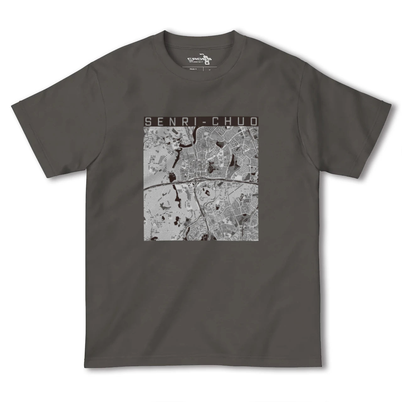 【千里中央(大阪府)】地図柄ヘビーウェイトTシャツ