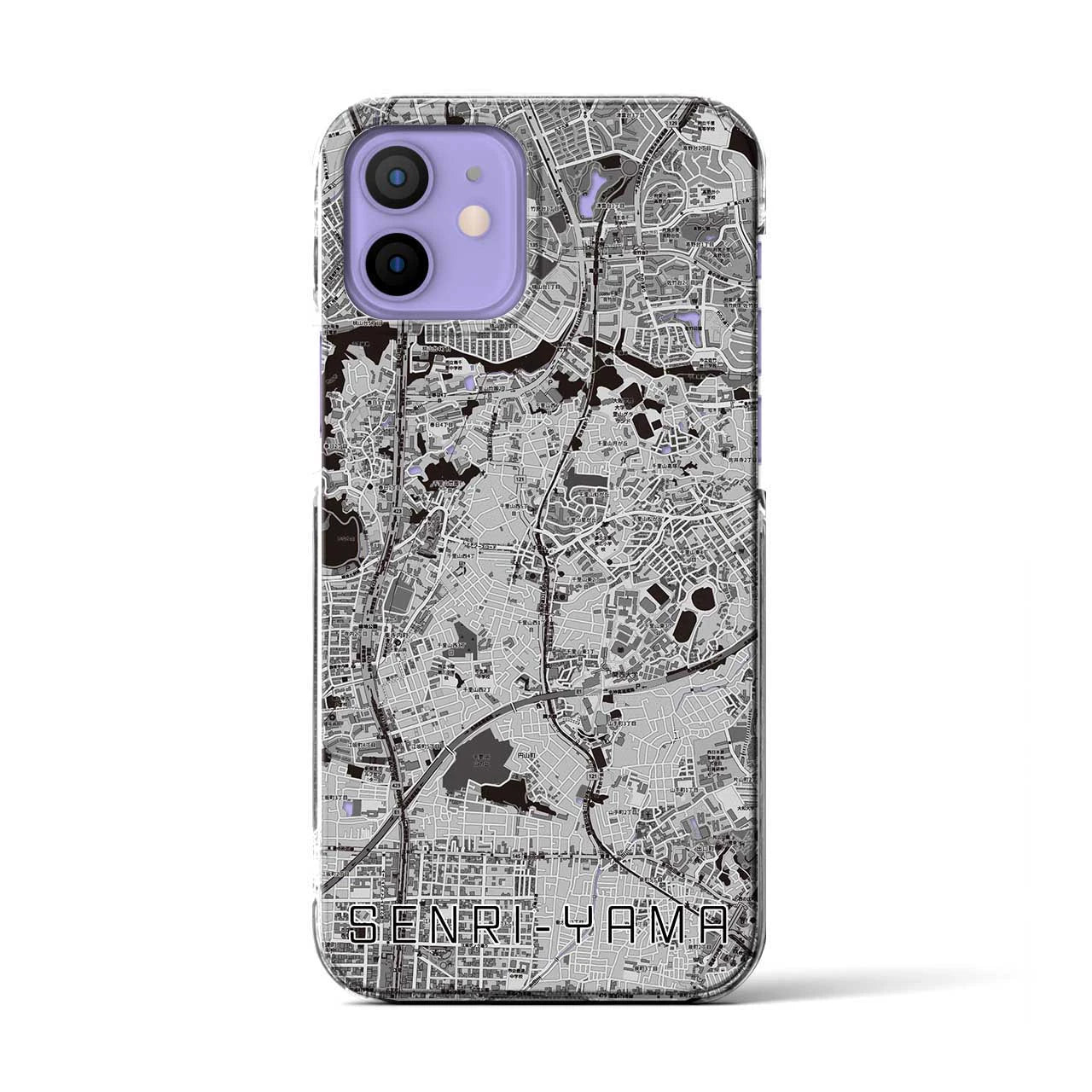 【千里山(大阪府)】地図柄iPhoneケース(クリアタイプ)