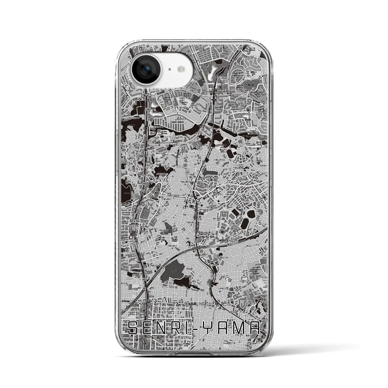 【千里山(大阪府)】地図柄iPhoneケース(クリアタイプ)