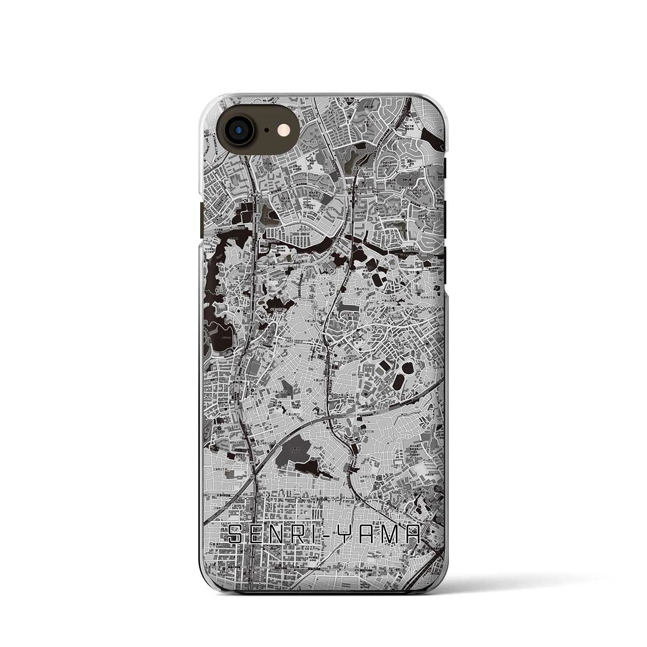 【千里山(大阪府)】地図柄iPhoneケース(クリアタイプ)