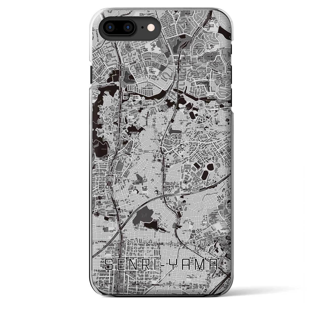 【千里山(大阪府)】地図柄iPhoneケース(クリアタイプ)