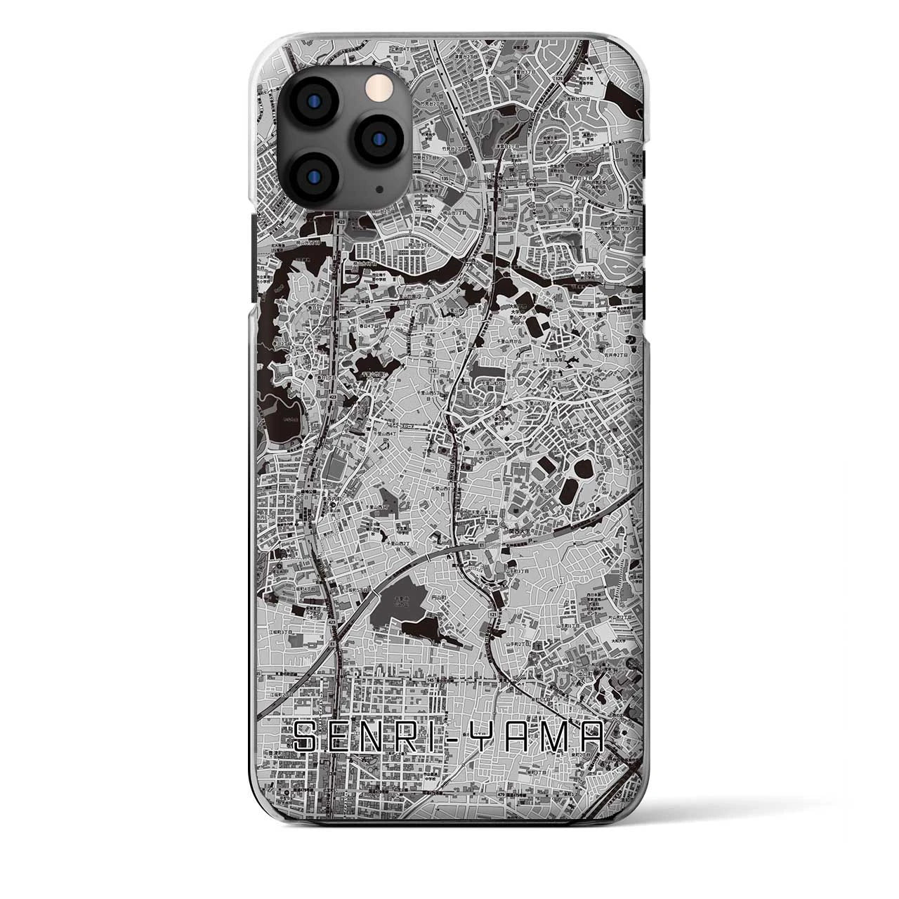 【千里山(大阪府)】地図柄iPhoneケース(クリアタイプ)