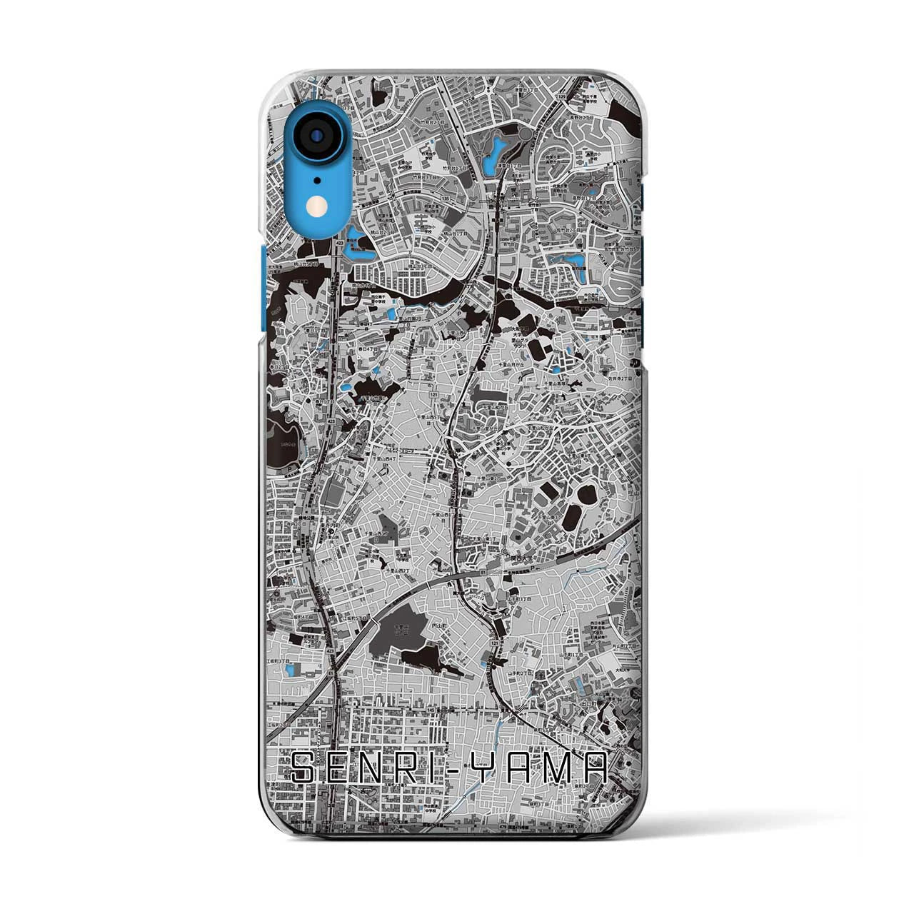 【千里山(大阪府)】地図柄iPhoneケース(クリアタイプ)