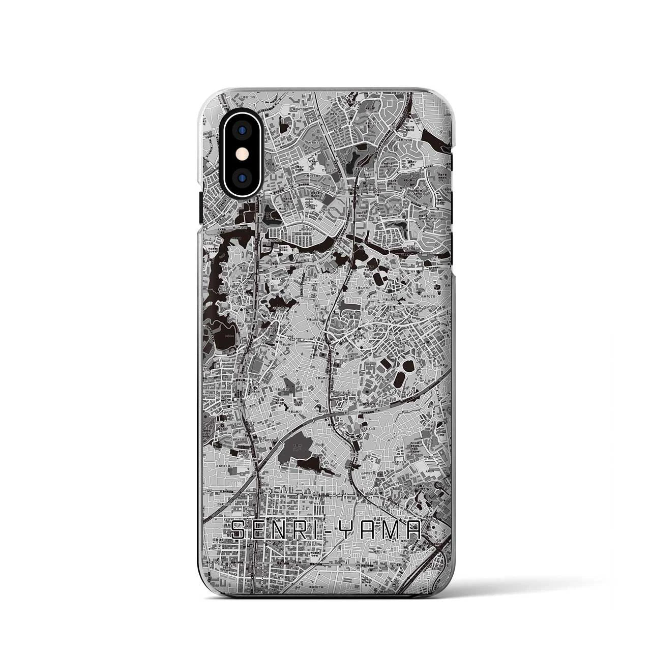 【千里山(大阪府)】地図柄iPhoneケース(クリアタイプ)