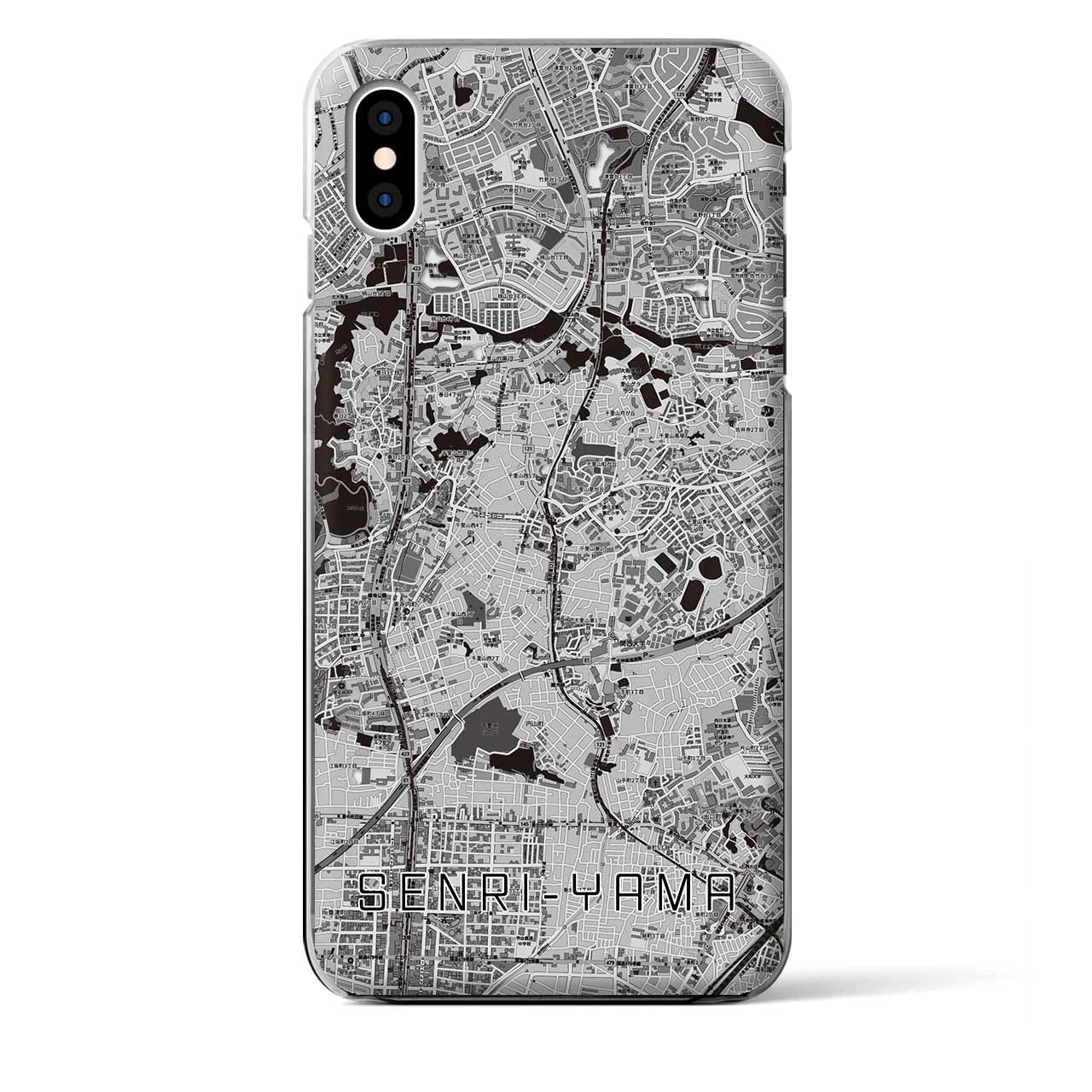 【千里山(大阪府)】地図柄iPhoneケース(クリアタイプ)