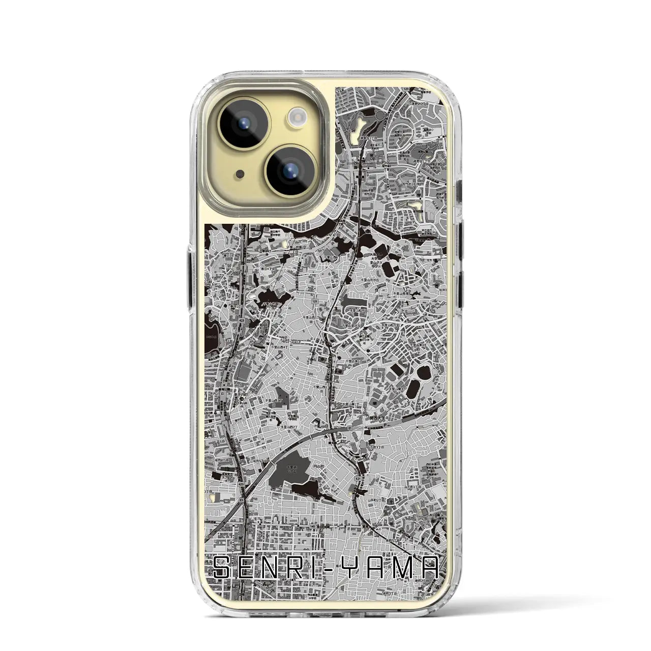 【千里山(大阪府)】地図柄iPhoneケース(MagSafeタイプ)