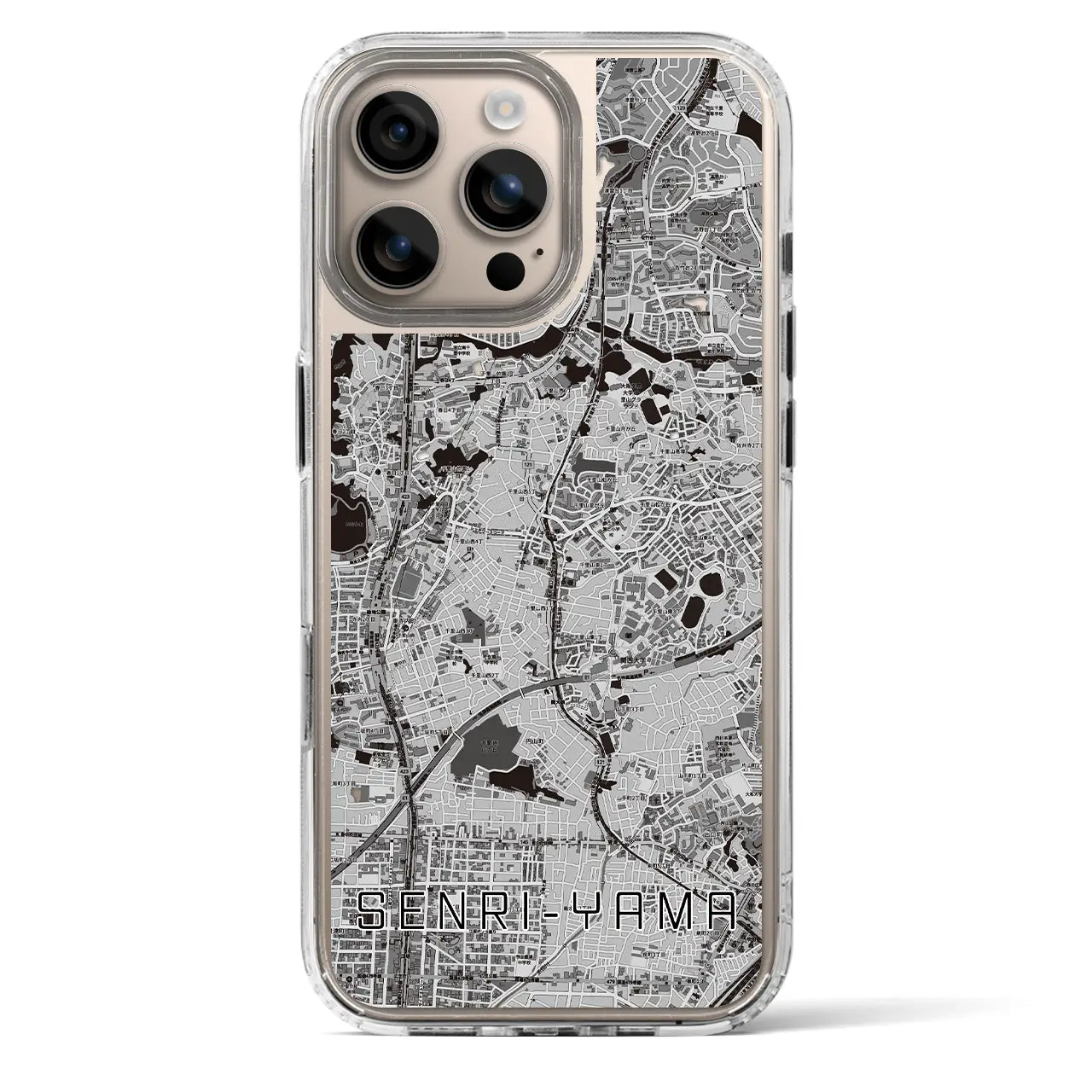 【千里山(大阪府)】地図柄iPhoneケース(MagSafeタイプ)