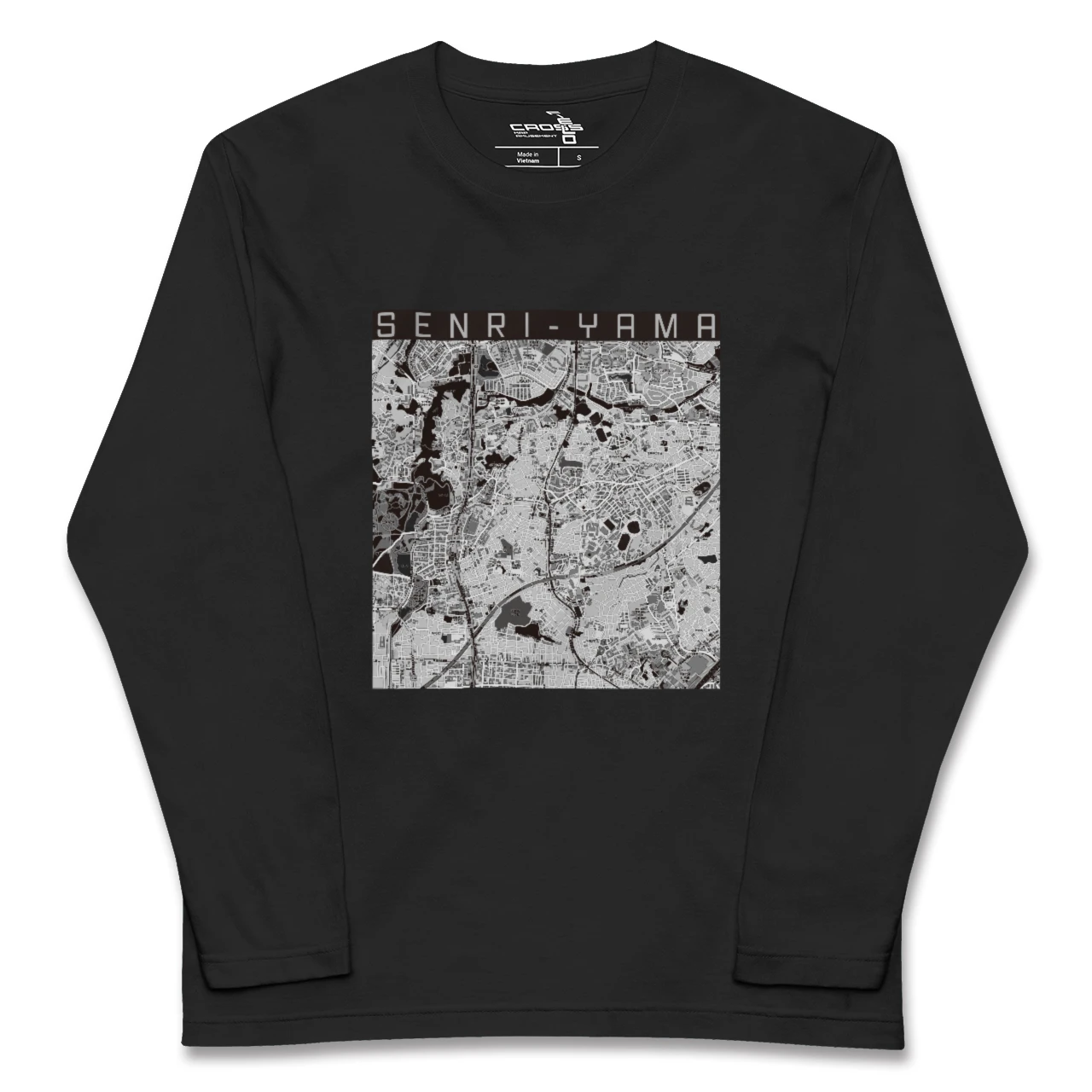 【千里山(大阪府)】地図柄ロングスリーブTシャツ