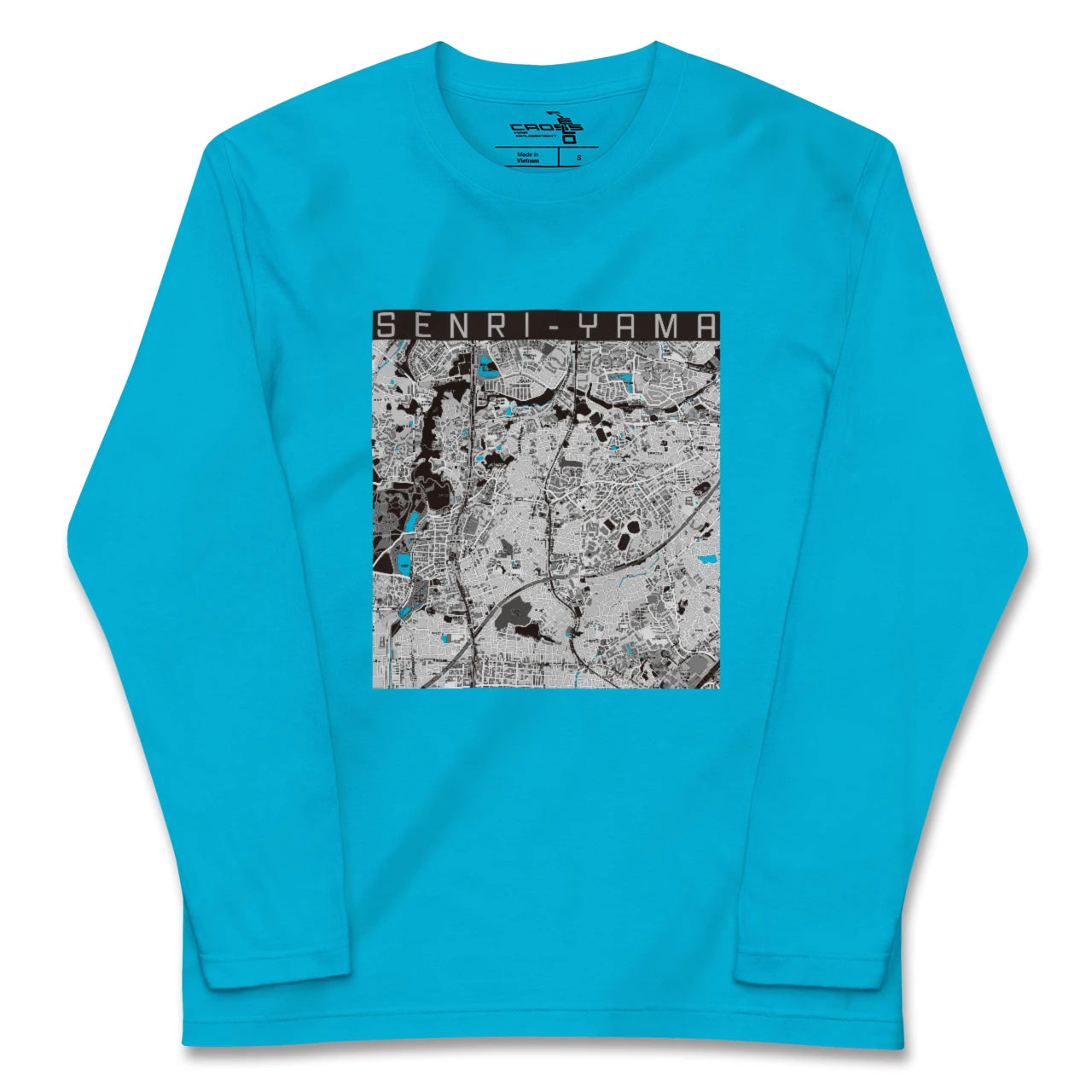 【千里山(大阪府)】地図柄ロングスリーブTシャツ