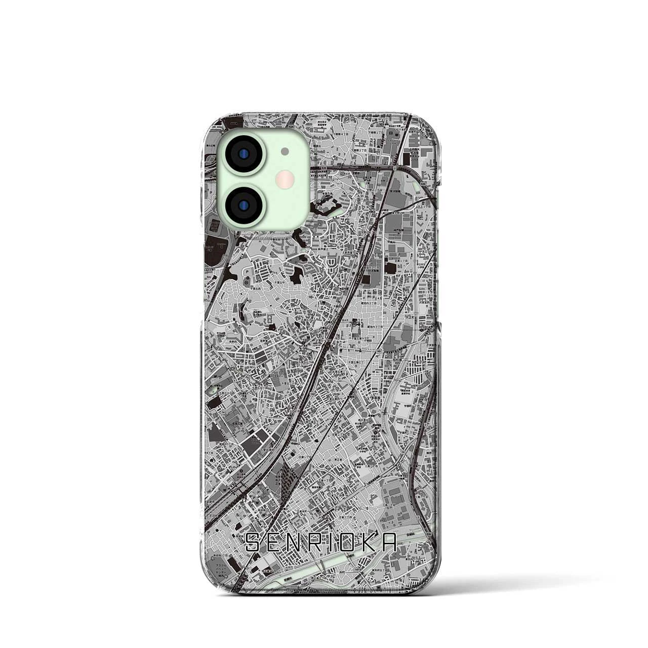 【千里丘(大阪府)】地図柄iPhoneケース(クリアタイプ)