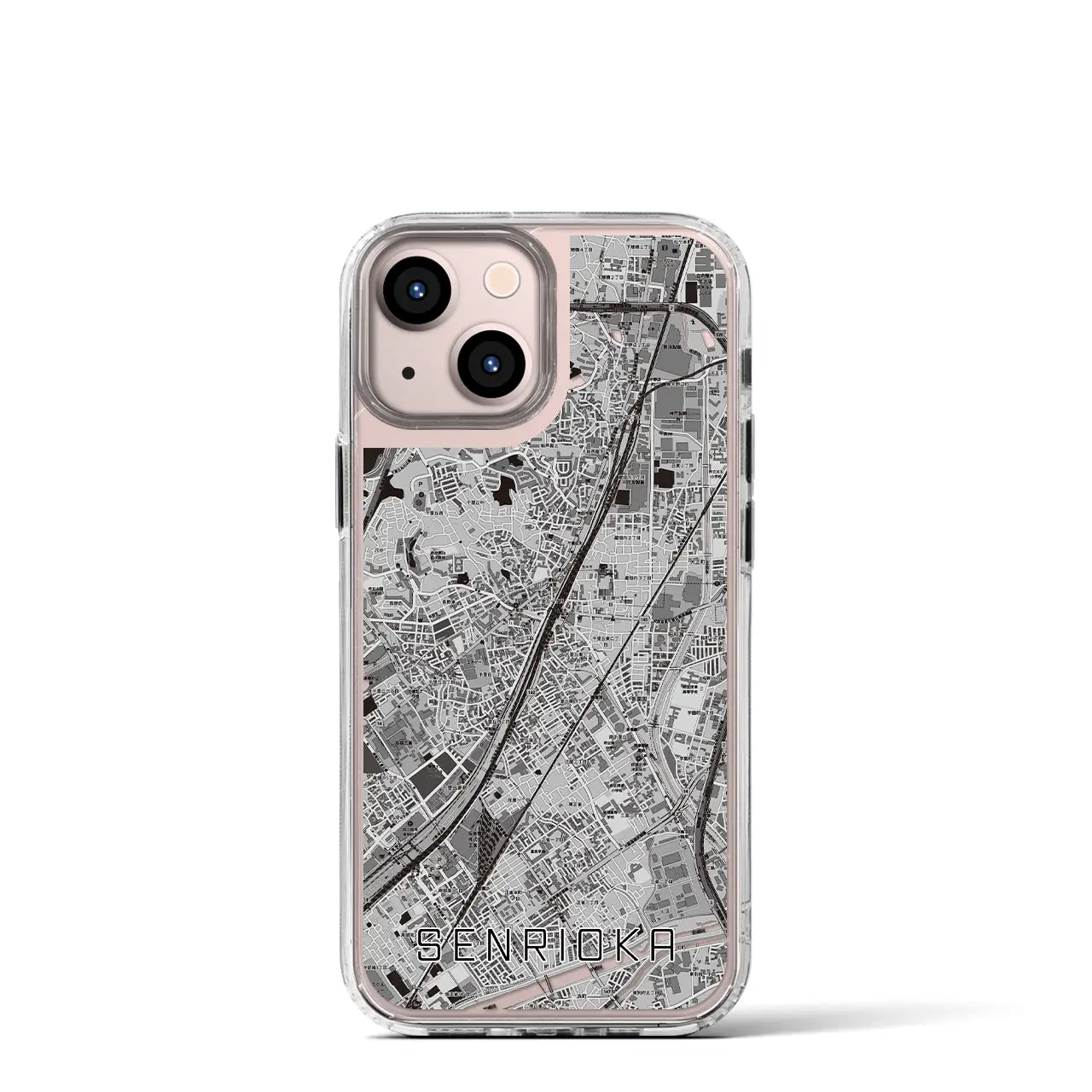 【千里丘(大阪府)】地図柄iPhoneケース(MagSafeタイプ)