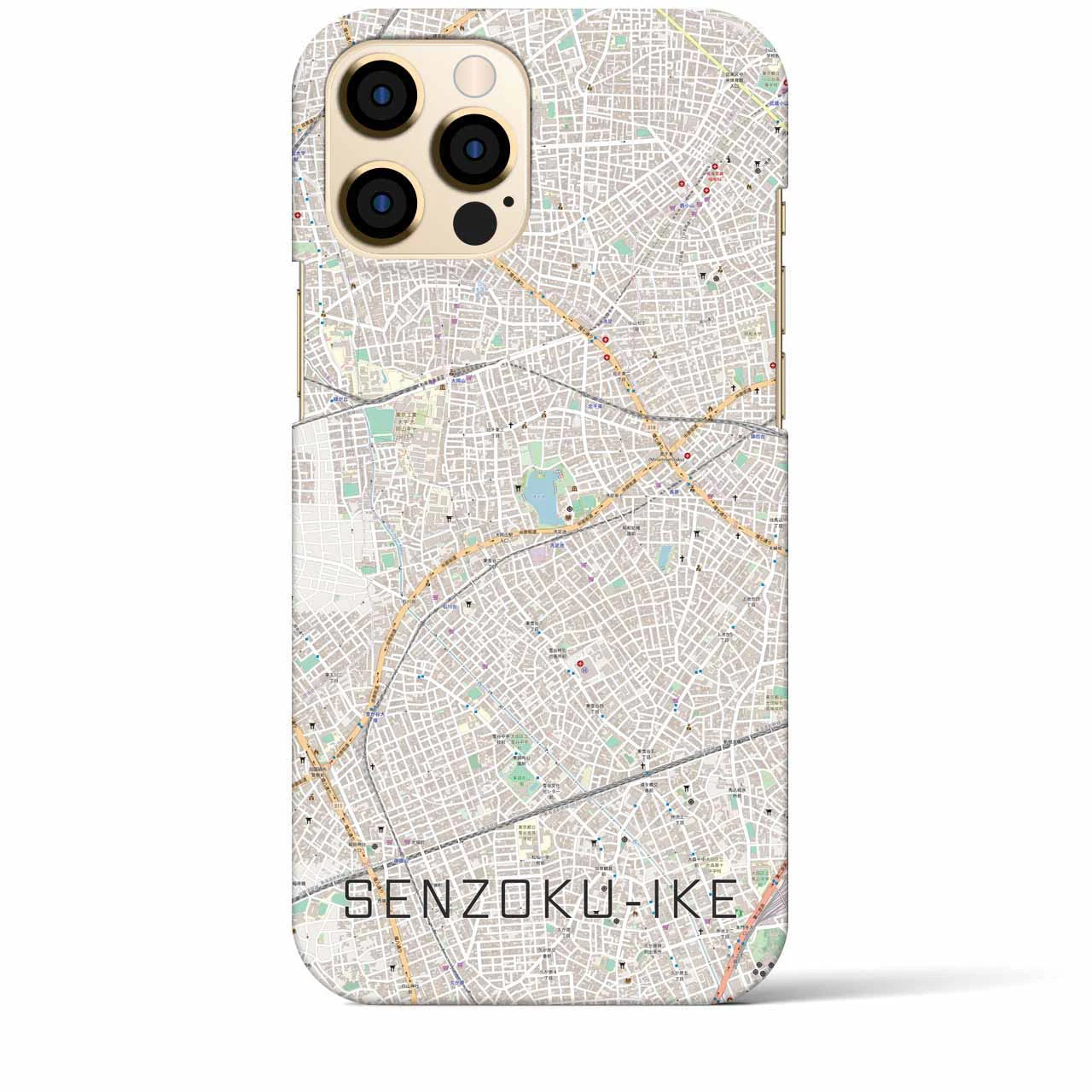 【洗足池(東京都)】地図柄iPhoneケース(バックカバータイプ)