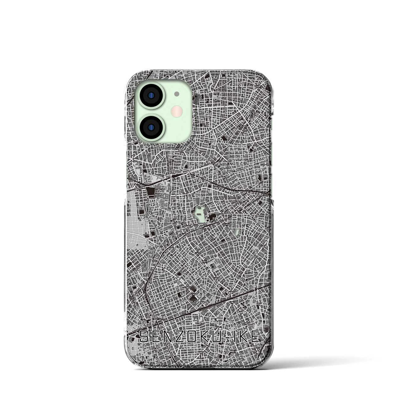 【洗足池(東京都)】地図柄iPhoneケース(クリアタイプ)