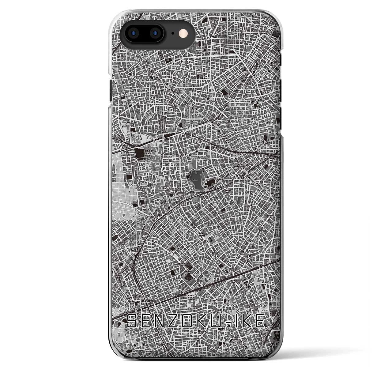 【洗足池(東京都)】地図柄iPhoneケース(クリアタイプ)