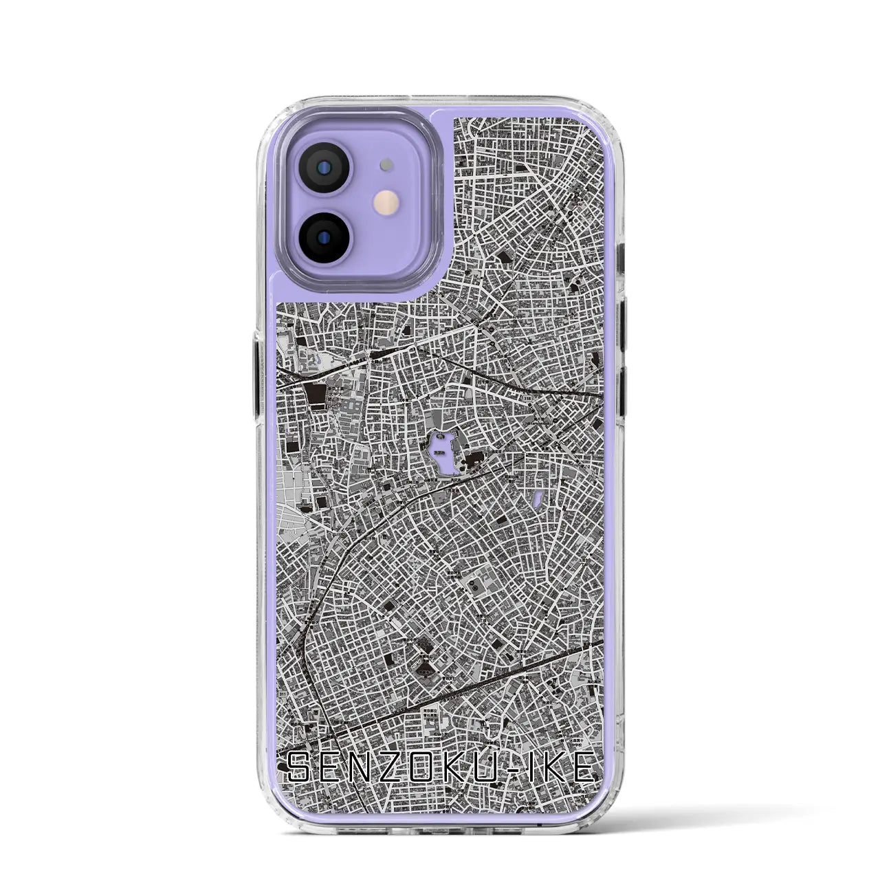 【洗足池(東京都)】地図柄iPhoneケース(MagSafeタイプ)