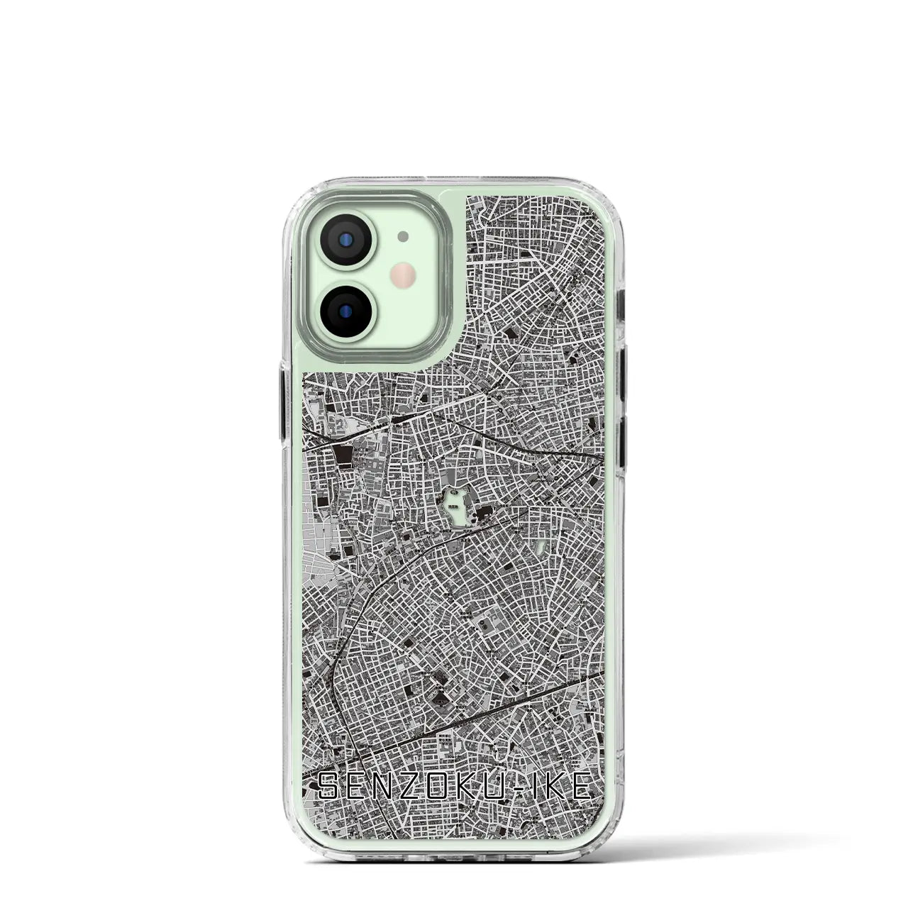 【洗足池(東京都)】地図柄iPhoneケース(MagSafeタイプ)