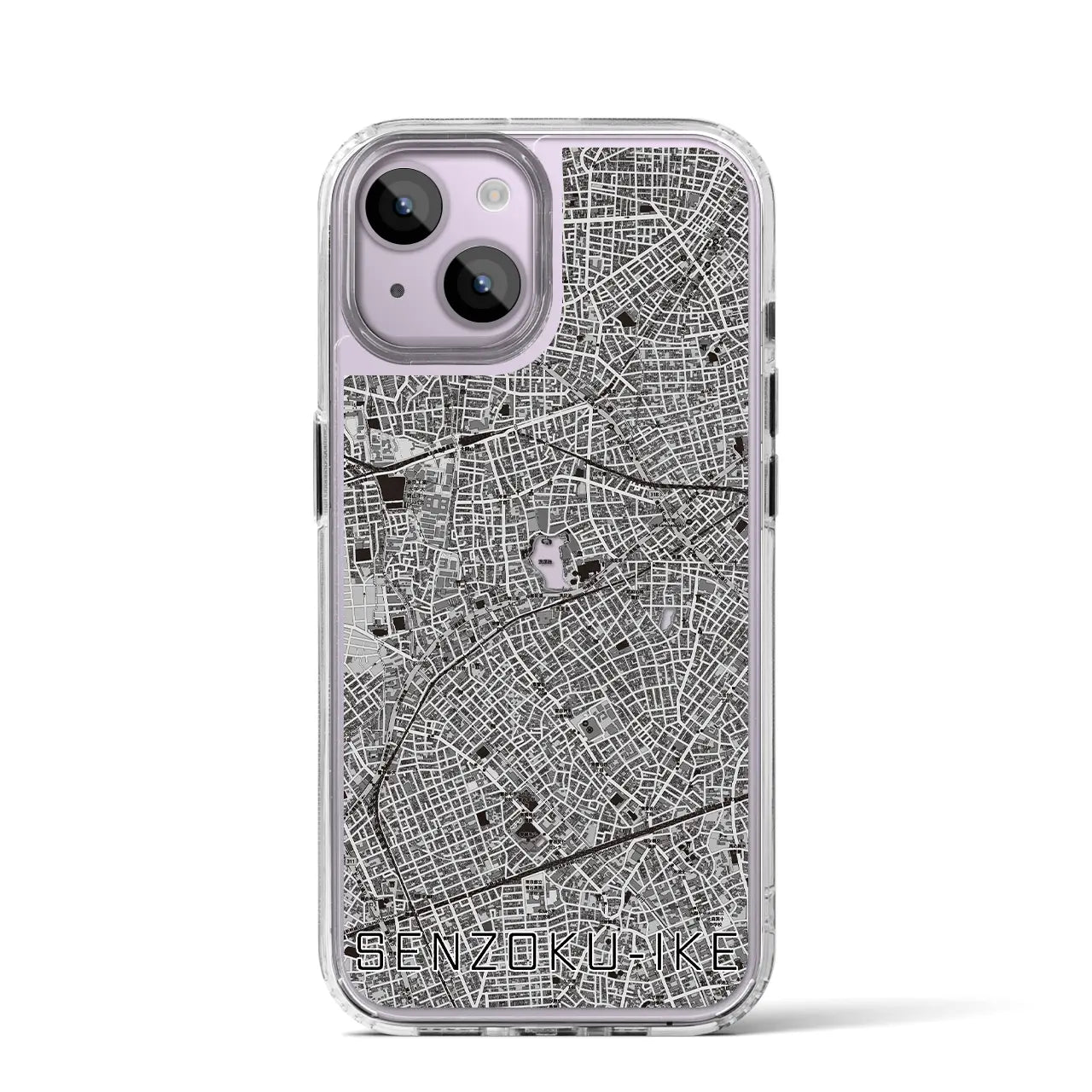 【洗足池(東京都)】地図柄iPhoneケース(MagSafeタイプ)