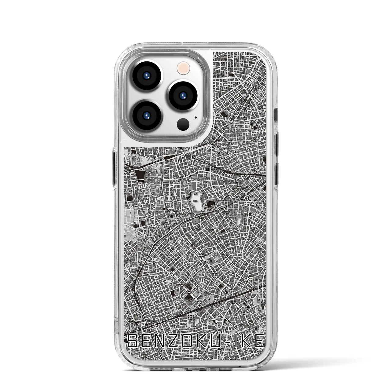 【洗足池(東京都)】地図柄iPhoneケース(MagSafeタイプ)