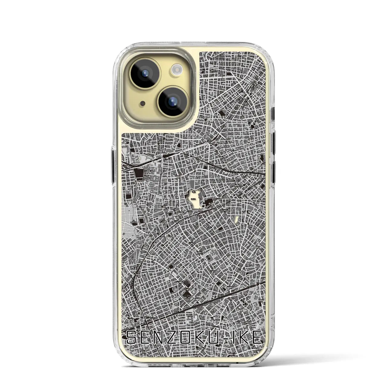 【洗足池(東京都)】地図柄iPhoneケース(MagSafeタイプ)