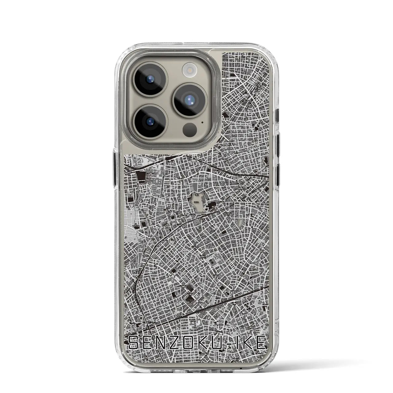 【洗足池(東京都)】地図柄iPhoneケース(MagSafeタイプ)