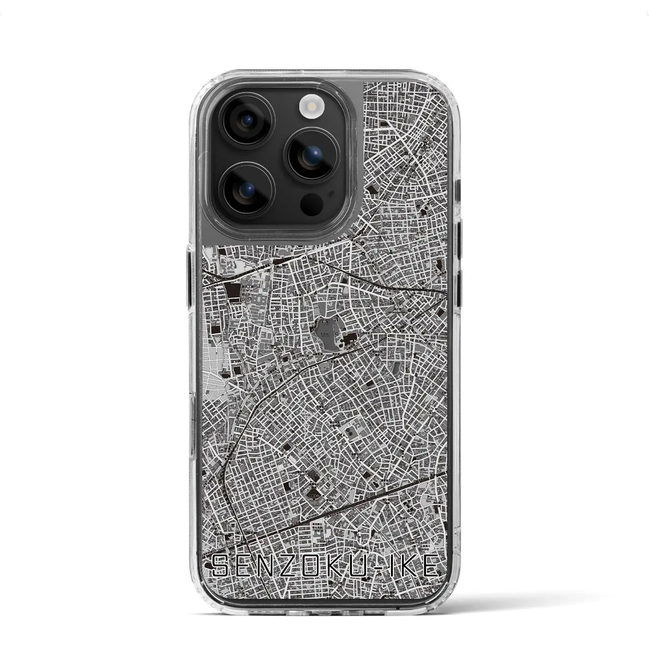 【洗足池(東京都)】地図柄iPhoneケース(MagSafeタイプ)