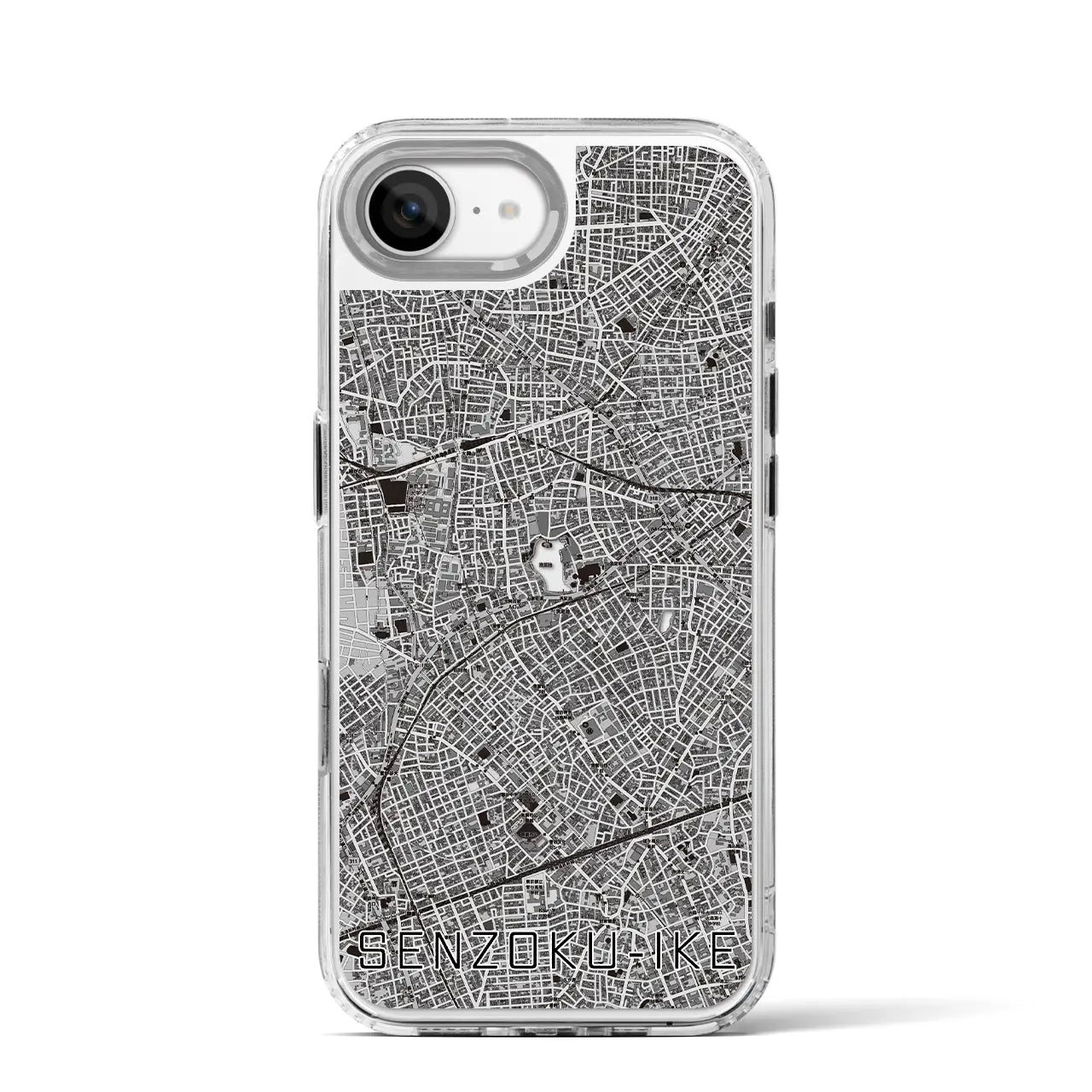 【洗足池(東京都)】地図柄iPhoneケース(MagSafeタイプ)