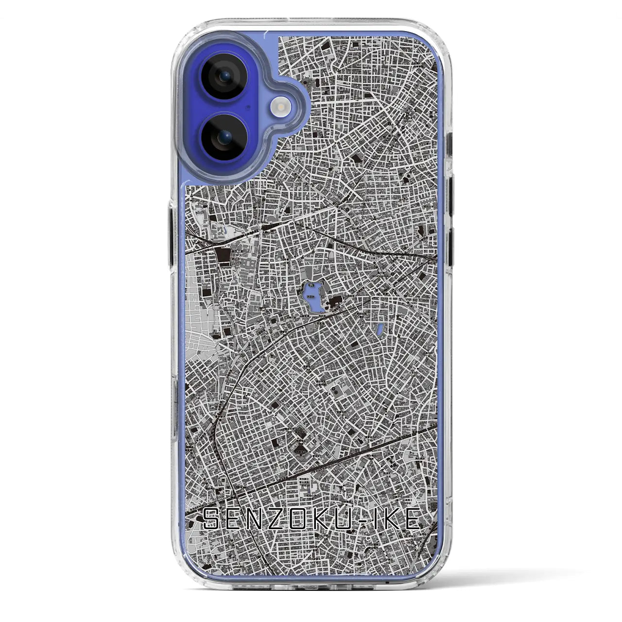 【洗足池(東京都)】地図柄iPhoneケース(MagSafeタイプ)
