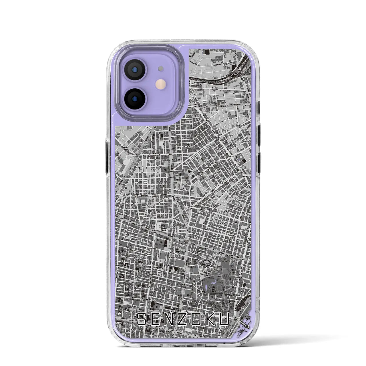 【千束(東京都)】地図柄iPhoneケース(MagSafeタイプ)