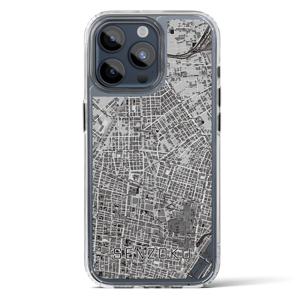 【千束(東京都)】地図柄iPhoneケース(MagSafeタイプ)