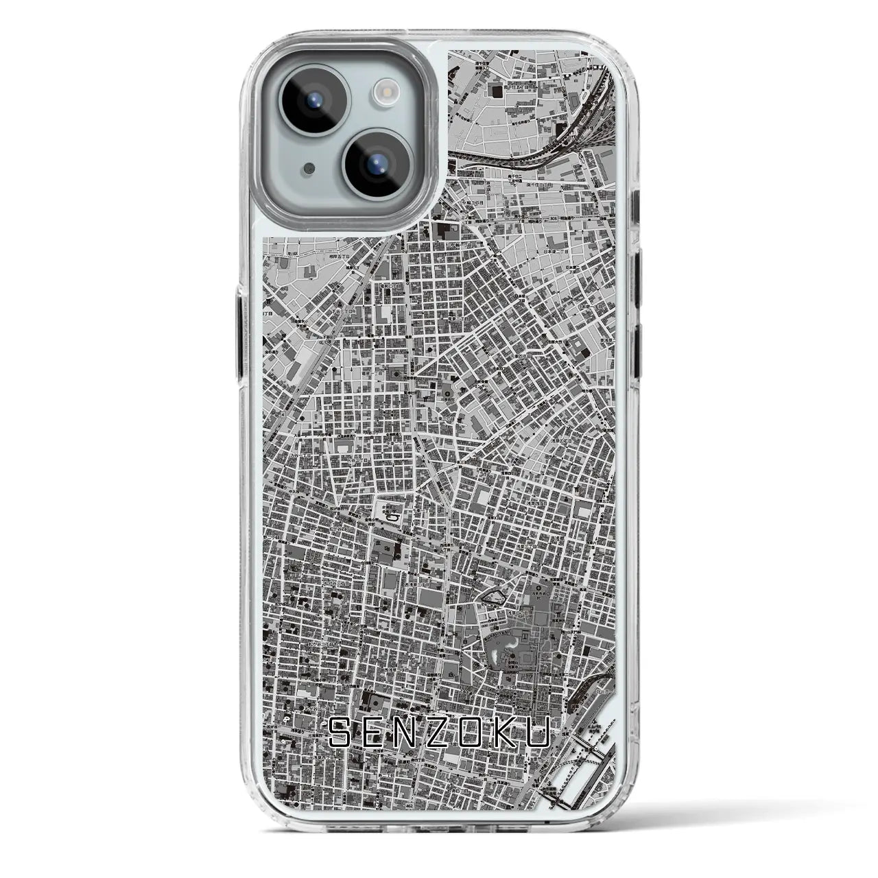 【千束(東京都)】地図柄iPhoneケース(MagSafeタイプ)