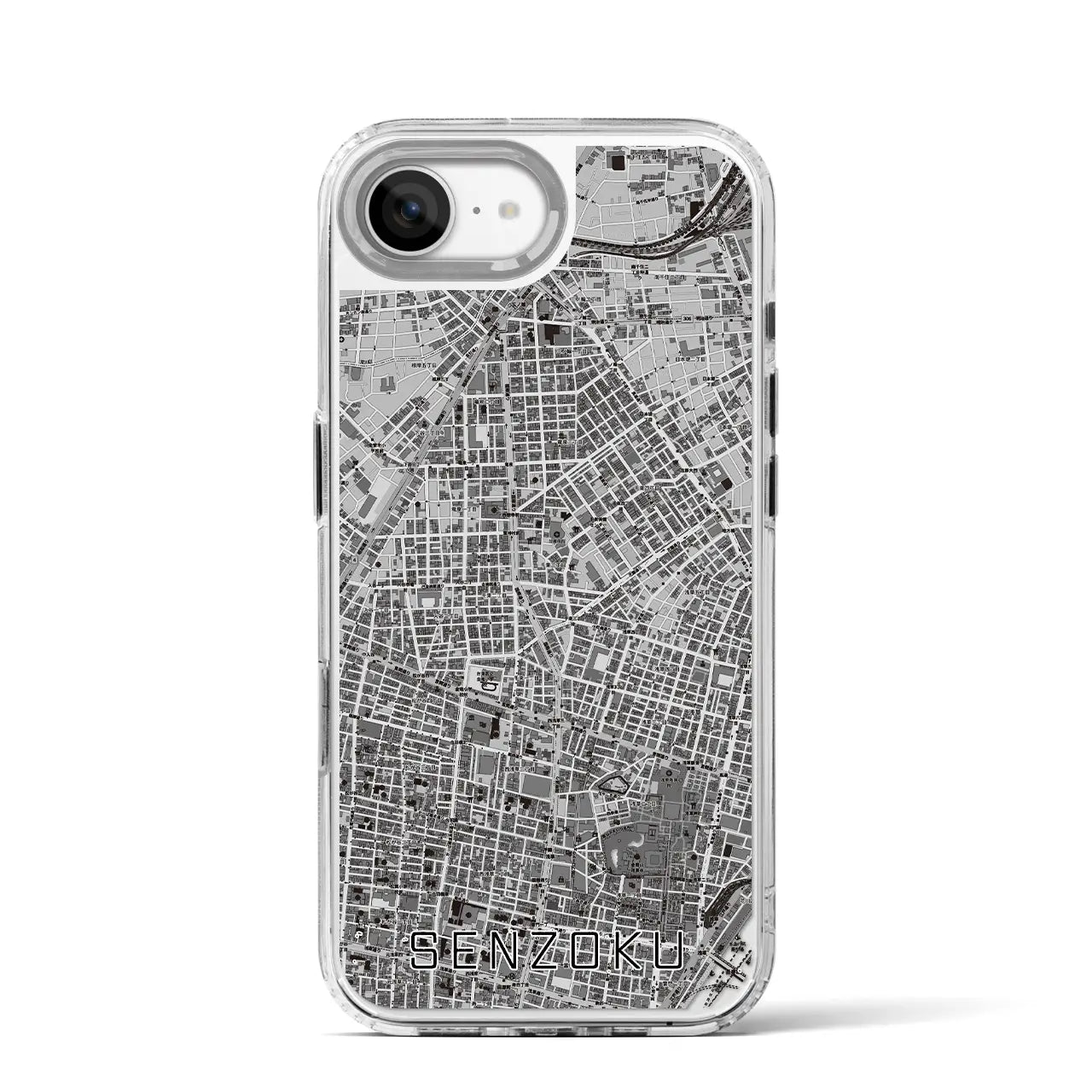 【千束(東京都)】地図柄iPhoneケース(MagSafeタイプ)