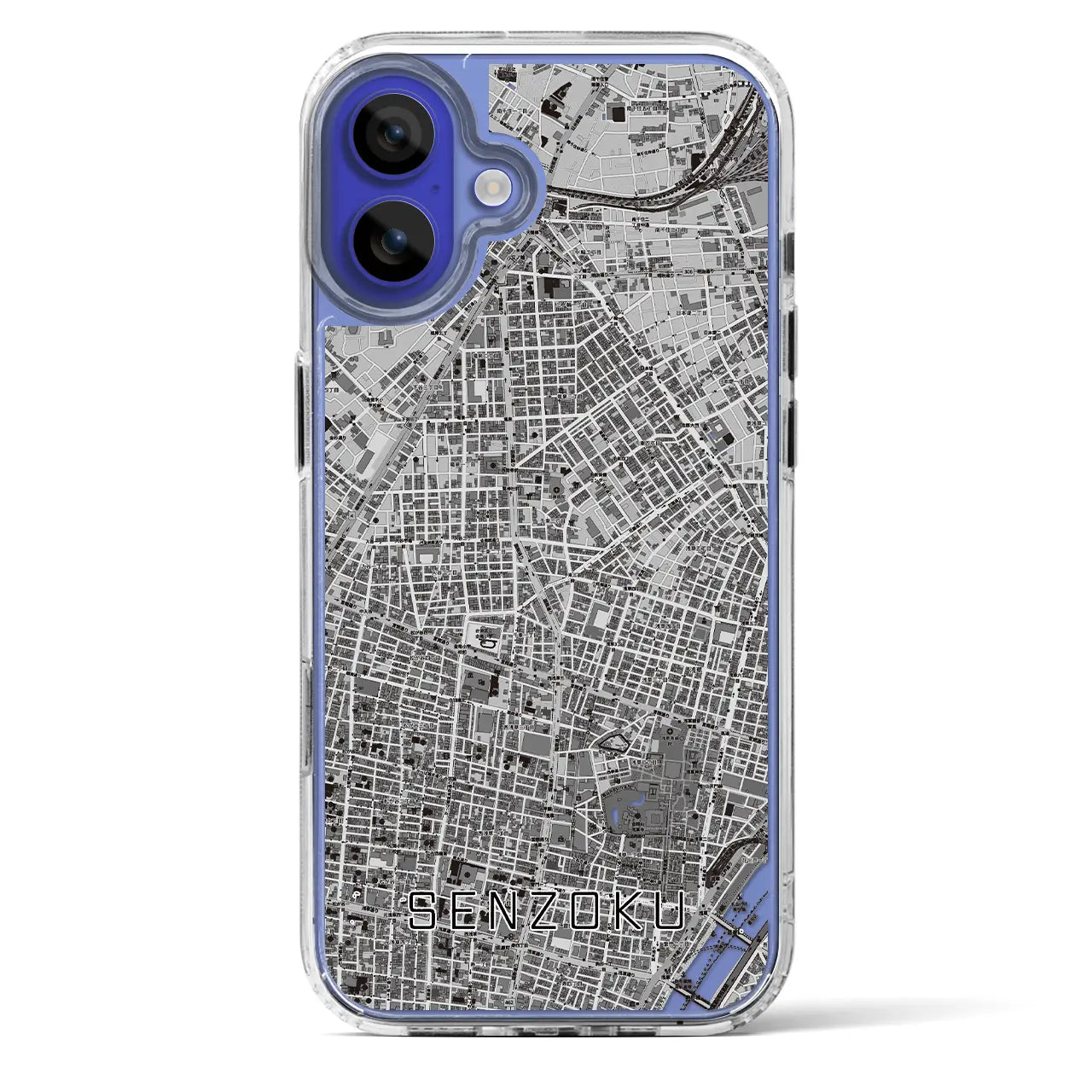 【千束(東京都)】地図柄iPhoneケース(MagSafeタイプ)