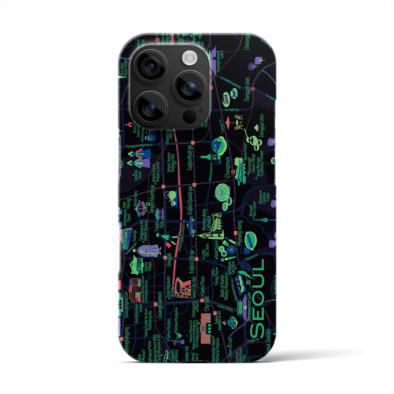 【ソウル】イラストマップiPhoneケース(バックカバータイプ)