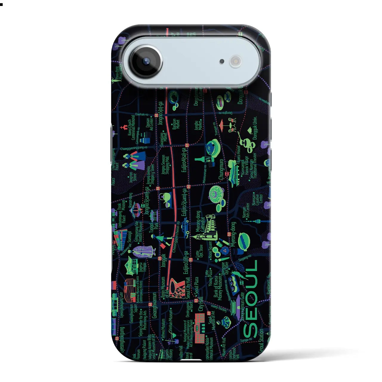 【ソウル】イラストマップiPhoneケース(バックカバータイプ)