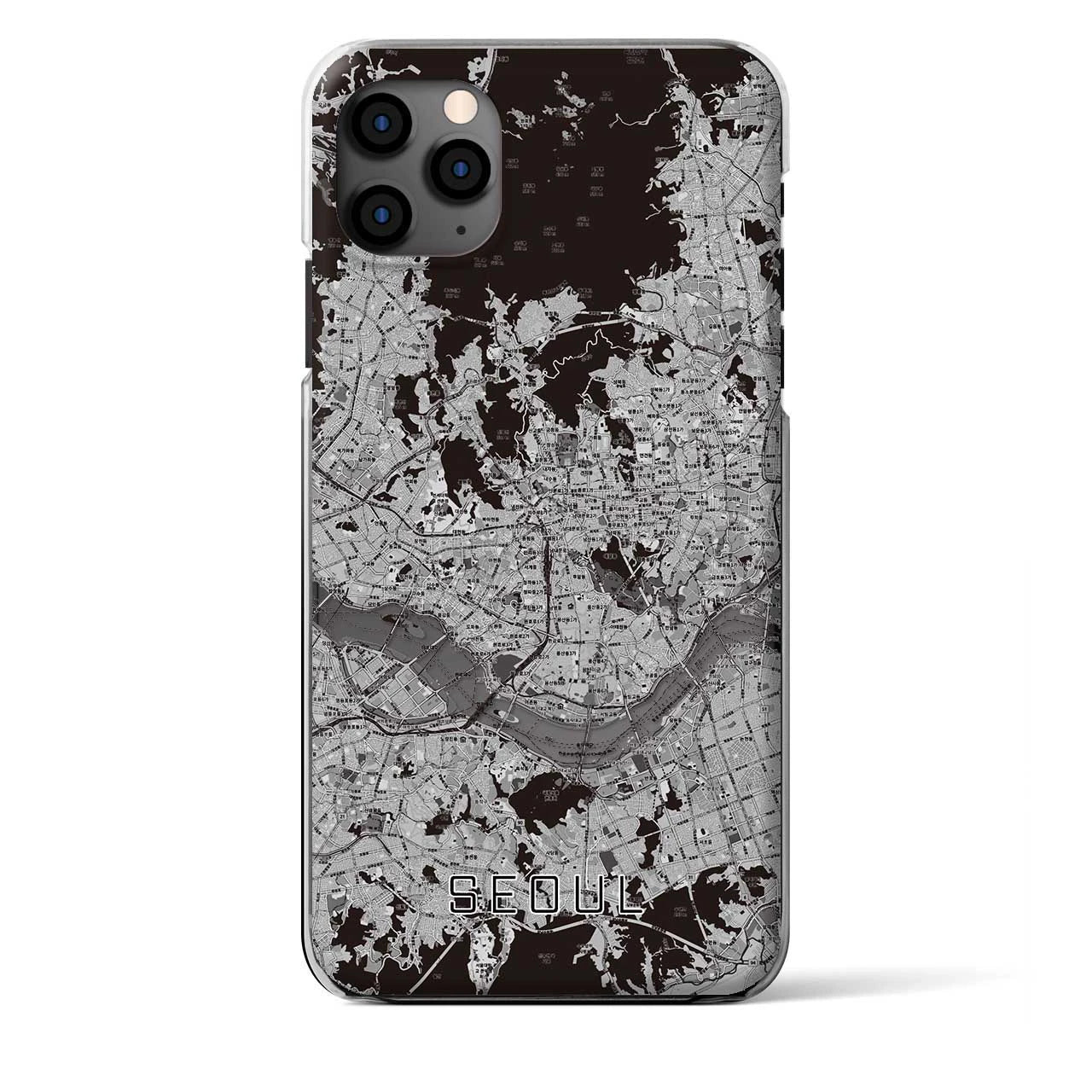 【ソウル(韓国)】地図柄iPhoneケース(クリアタイプ)