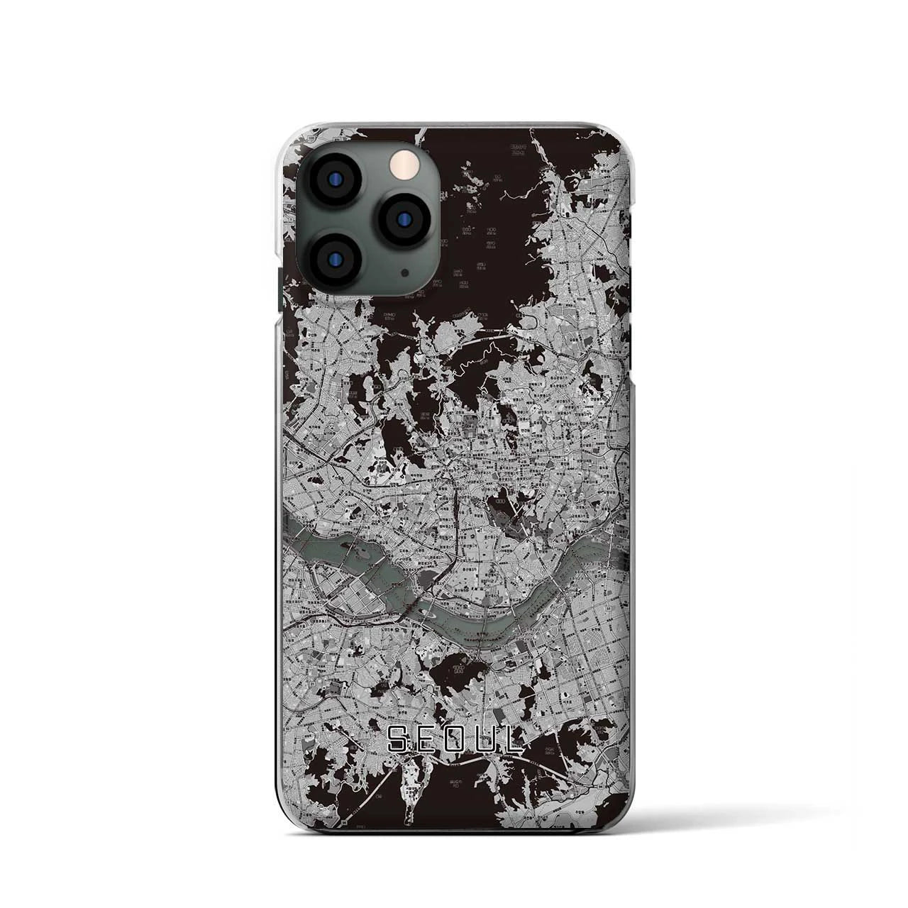 【ソウル(韓国)】地図柄iPhoneケース(クリアタイプ)