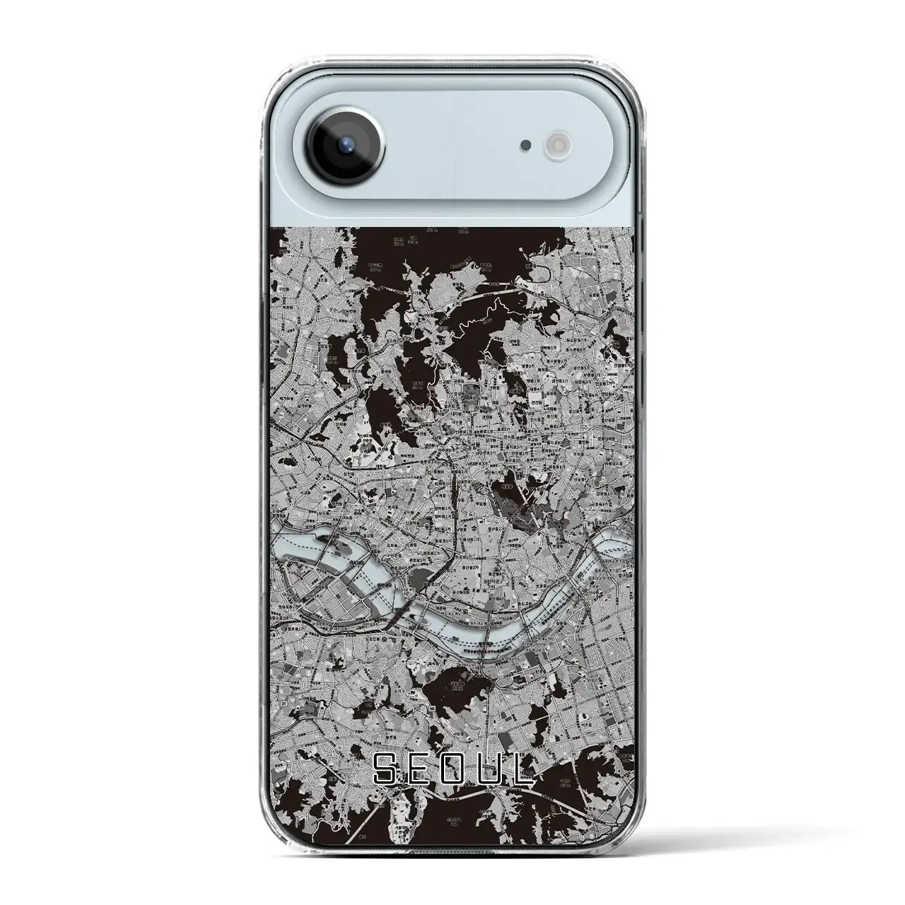 【ソウル(韓国)】地図柄iPhoneケース(クリアタイプ)