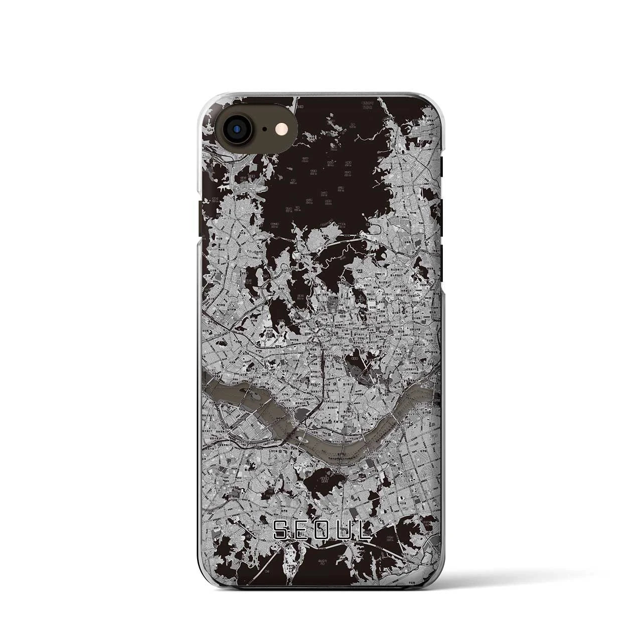 【ソウル(韓国)】地図柄iPhoneケース(クリアタイプ)