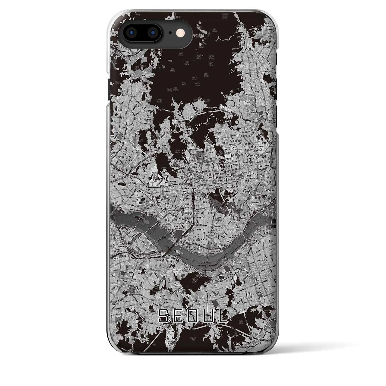【ソウル(韓国)】地図柄iPhoneケース(クリアタイプ)