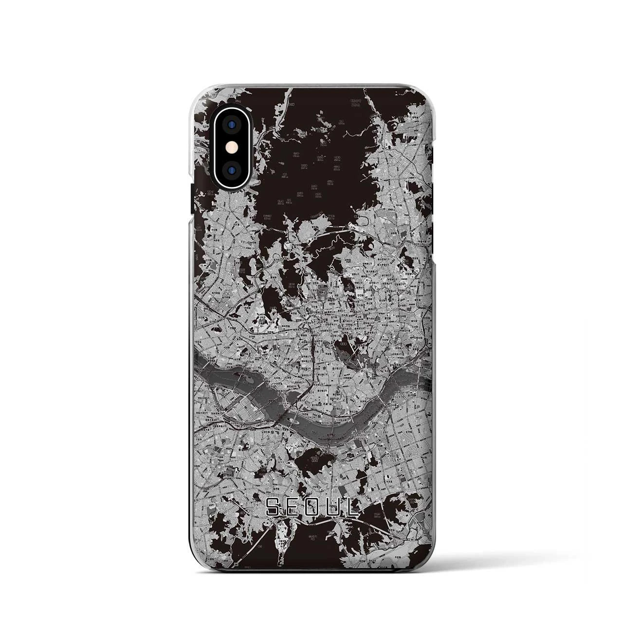 【ソウル(韓国)】地図柄iPhoneケース(クリアタイプ)