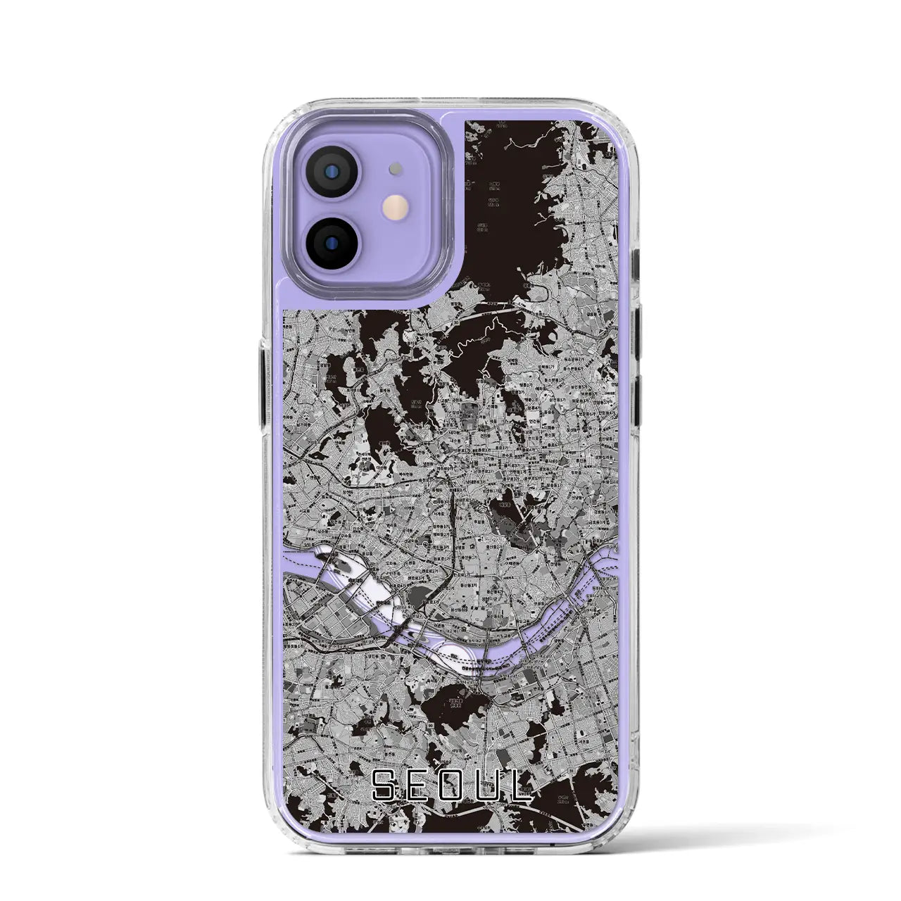【ソウル(韓国)】地図柄iPhoneケース(MagSafeタイプ)
