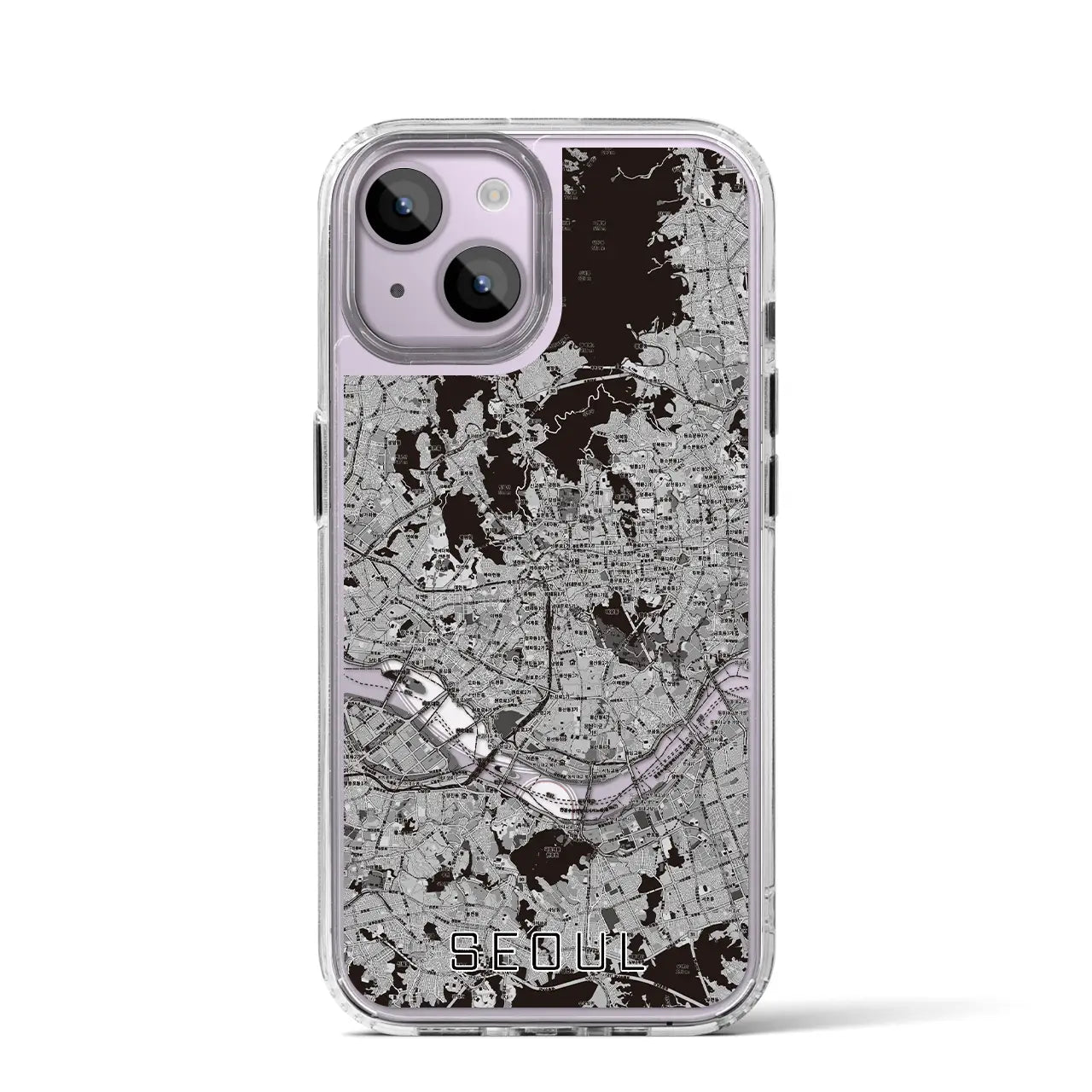 【ソウル(韓国)】地図柄iPhoneケース(MagSafeタイプ)