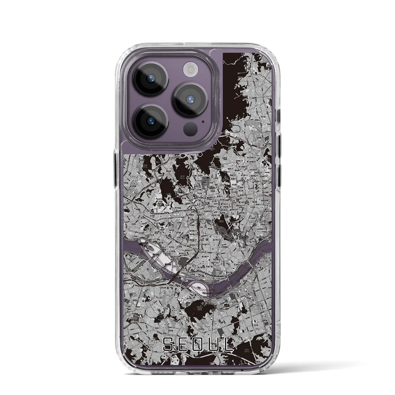 【ソウル(韓国)】地図柄iPhoneケース(MagSafeタイプ)