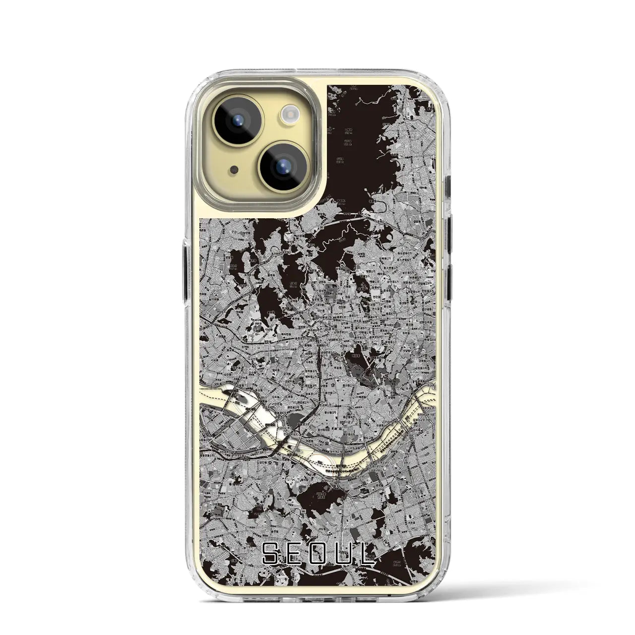 【ソウル(韓国)】地図柄iPhoneケース(MagSafeタイプ)