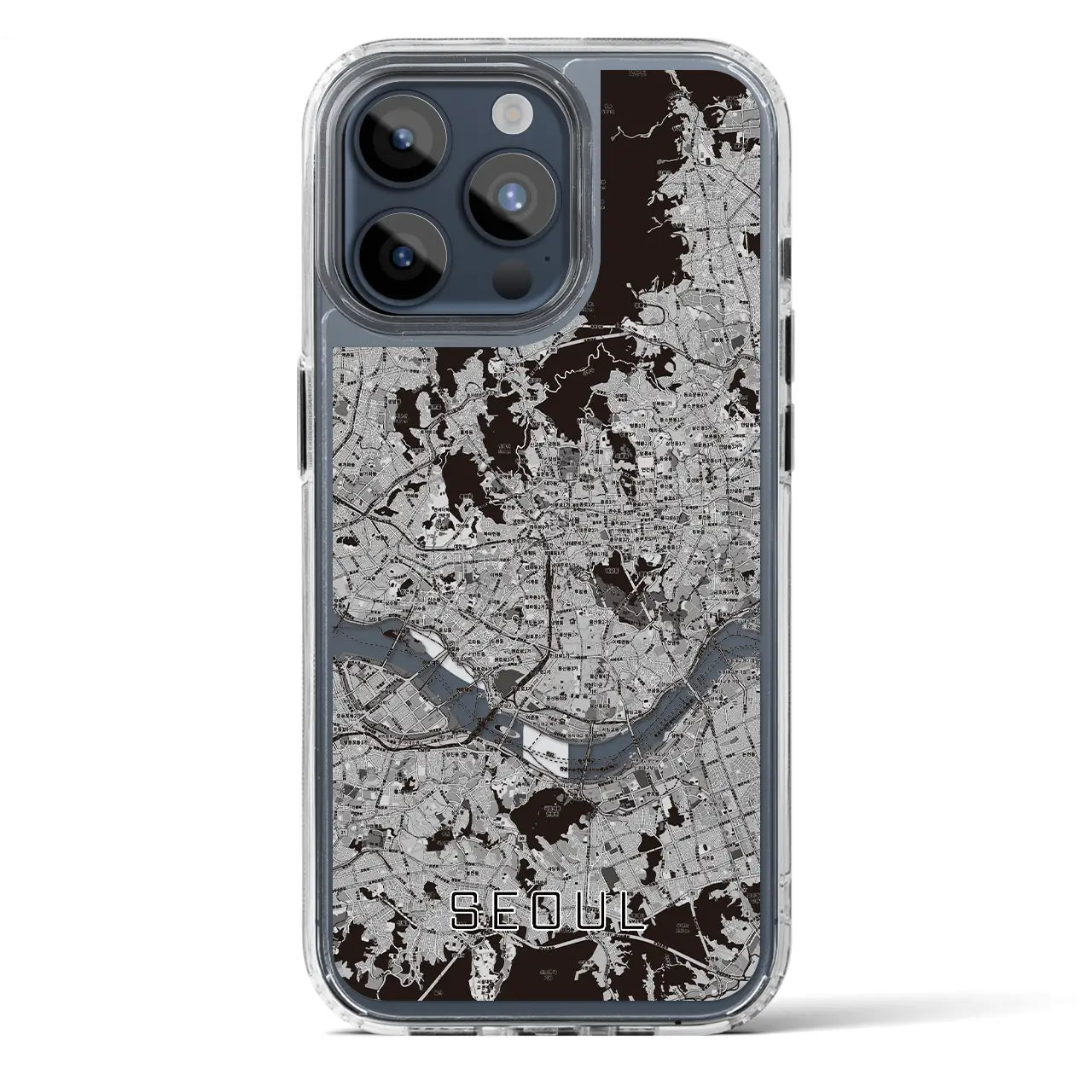 【ソウル(韓国)】地図柄iPhoneケース(MagSafeタイプ)