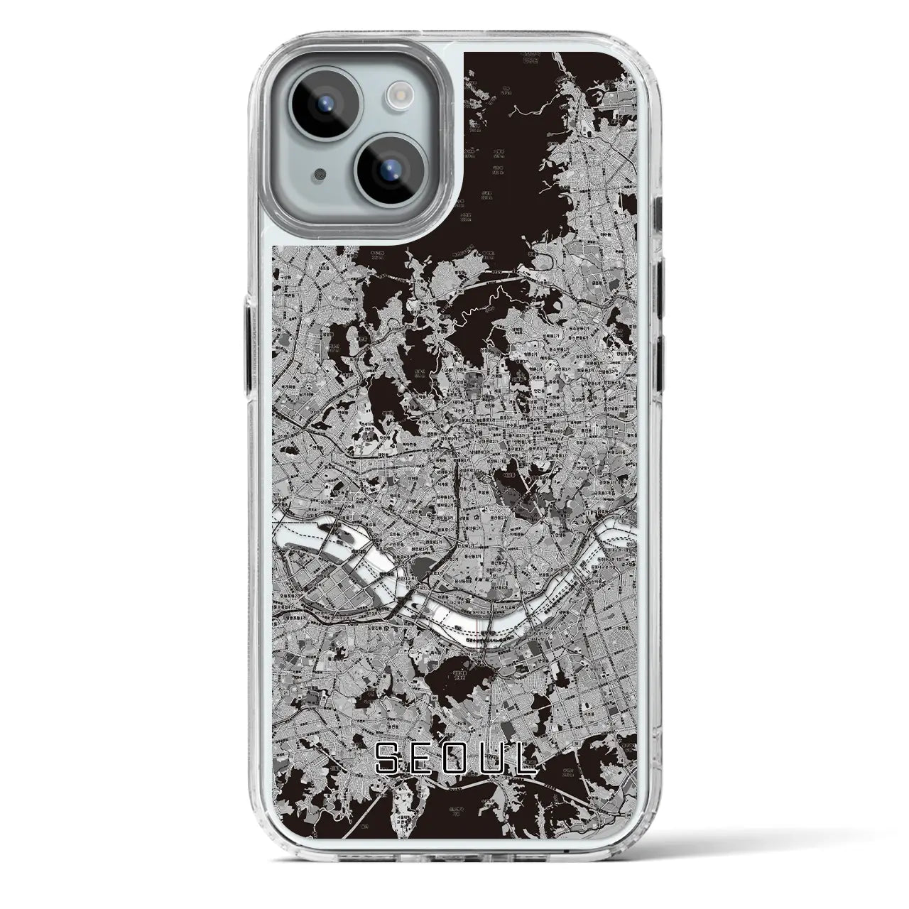 【ソウル(韓国)】地図柄iPhoneケース(MagSafeタイプ)