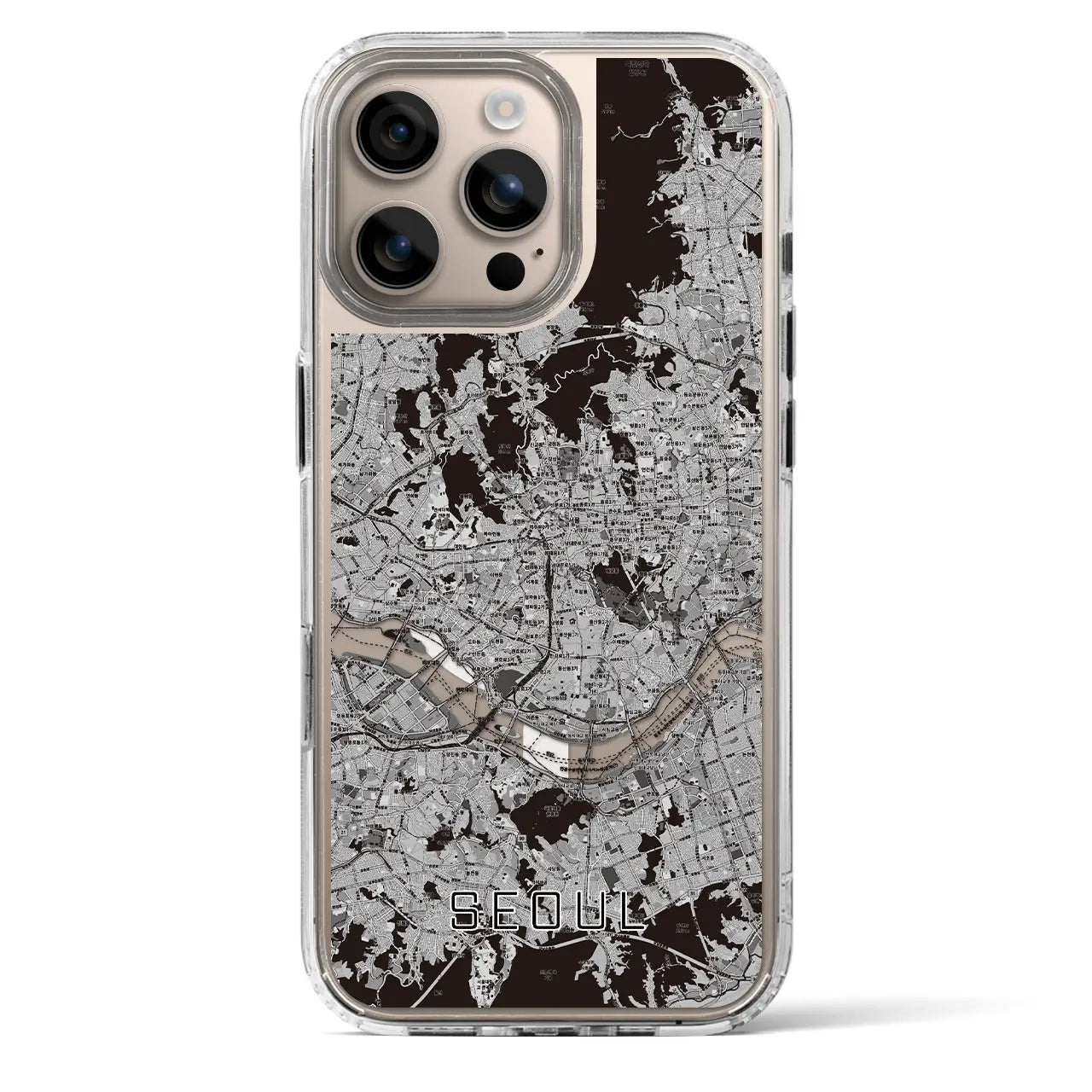 【ソウル(韓国)】地図柄iPhoneケース(MagSafeタイプ)