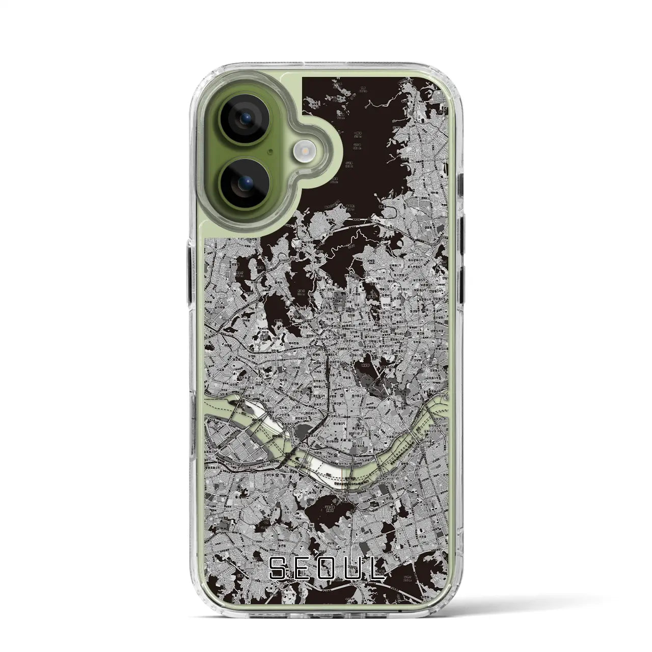 【ソウル(韓国)】地図柄iPhoneケース(MagSafeタイプ)