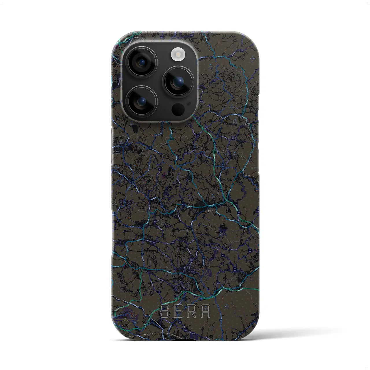 【世羅(広島県)】地図柄iPhoneケース(バックカバータイプ)